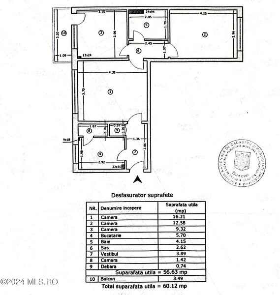 Metrou 1 Mai, vanzare apartament 3 camere, comision 0%